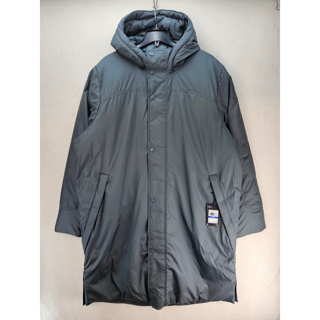 UNDER ARMOUR MEN'S XL STORM INSULATE BENCH COAT GRAY HOODED PARKA LONG NWT