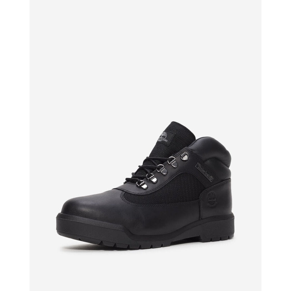 TIMBERLAND MEN'S 7 FIELD BOOT MID LACE UP WATERPROOF BLACK NIB