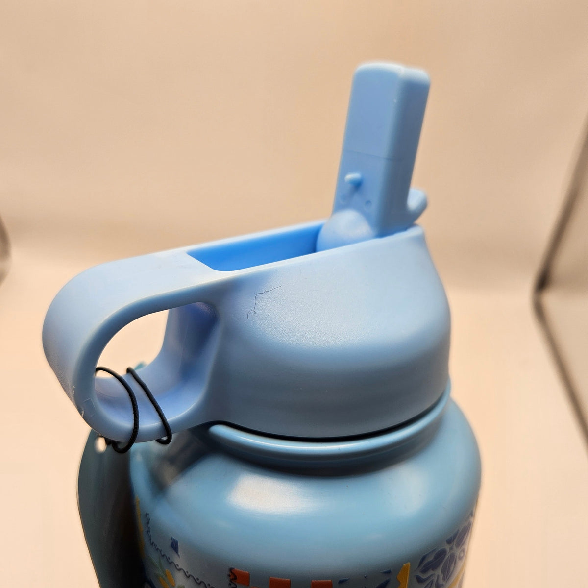 LOBSTER 32 OZ DOUBLE LAYER INSULATED FLASK WITH STRAW AND PLASTIC LID ANTI LEAK