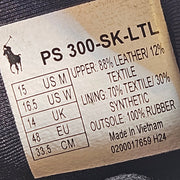RALPH LAUREN POLO MEN'S 15 PS300 LEATHER PANEL LO TOP SNEAKER OLIVE GREEN NWOB