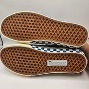 VANS MEN'S 9.5 SK8-HI CHECKERBOARD SIDEWALL CLASSIC BLUE SKATEBOARD NWOB