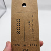 LOT OF 3 - ECCO PREMIUM LACES 120CM WHITE ROUND NIB 1X3 PAIR