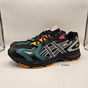 ASICS MEN'S 9.5 GEL-K1011 LOW TOP CASUAL SNEAKER BLACK PURE SILVER NWOB 1203A603