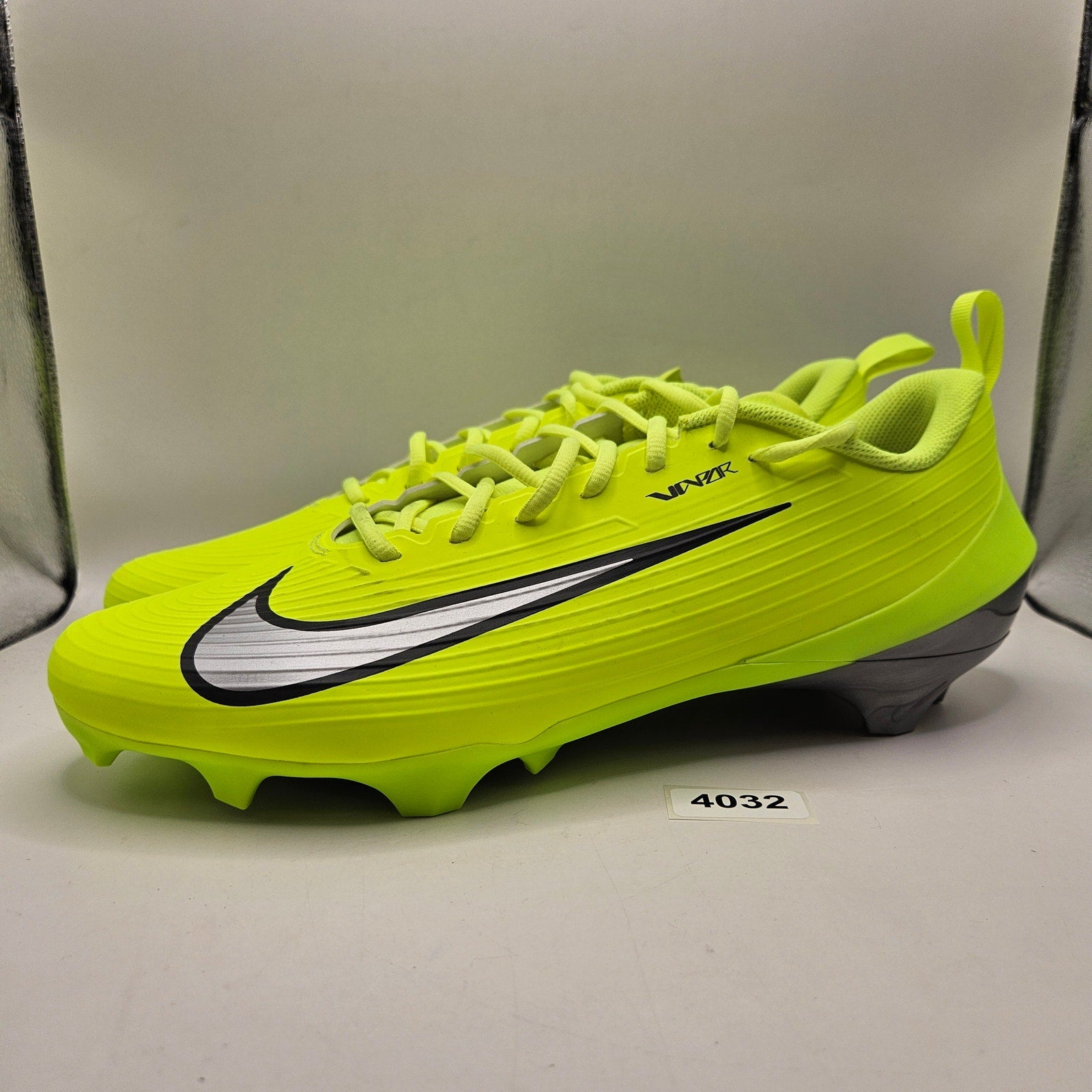 NIKE MEN'S 14.5 VAPOR SPEED 3 FOOTBALL CLEATS VOLT/SILVER IQ5164-700 NWOB
