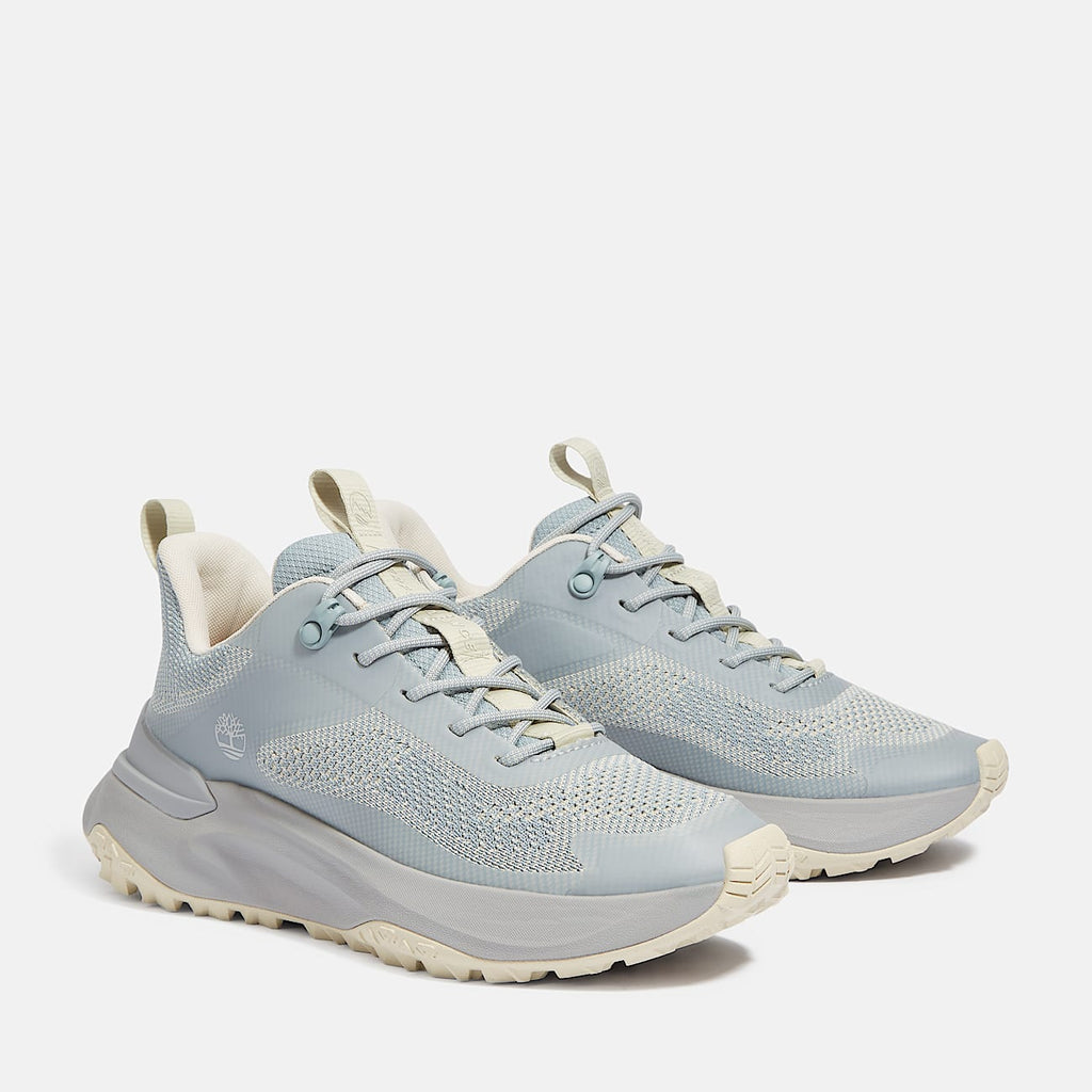 TIMBERLAND WOMEN'S 9.5 MOTION ACESS LOW LACE UP SNEAKER LT BLUE KNIT NIB