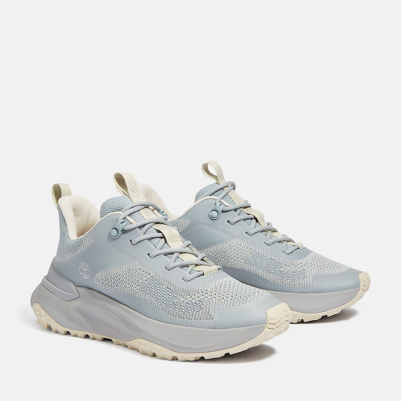 TIMBERLAND WOMEN'S 9.5 MOTION ACESS LOW LACE UP SNEAKER LT BLUE KNIT NIB
