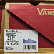 VANS MEN'S 8 CLASSIC SLIP ON PASTEL MONO DUSTY BLUE NIB