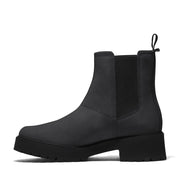 TIMBERLAND WOMEN'S 8.5 CARNABY COOL MID CHELSEA BOOT JET BLACK NUBUCK NIB