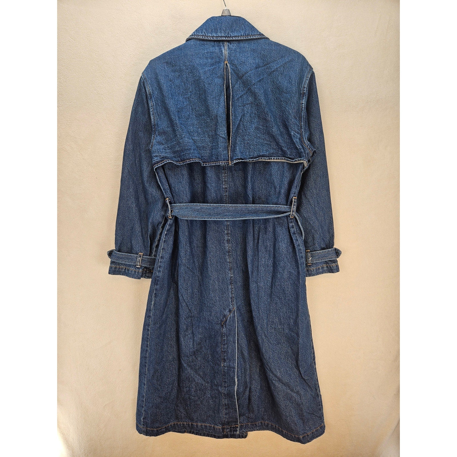 LEVIS WOMEN'S SMALL SPADE TRENCH COAT DARK WASH A89760001 NWT
