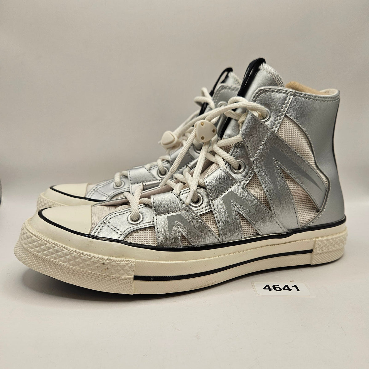 CONVERSE WOMEN'S 9 CHUCK 70 MESH HI DULL SILVER SNEAKER A15187C