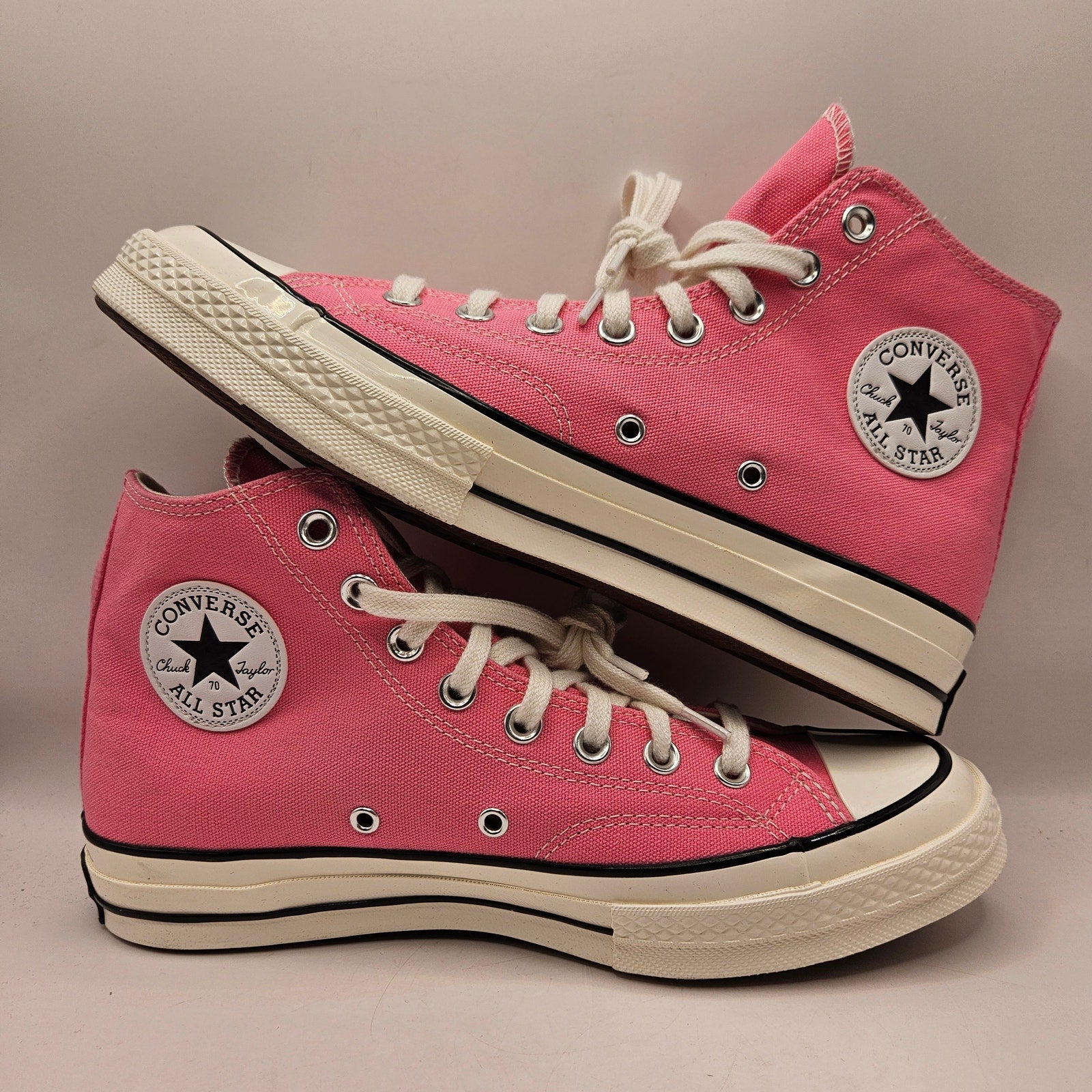 CONVERSE MEN'S 8.5 CHUCK 70 PINK HIGH TOP SNEAKER CANVAS A08184F NWOB