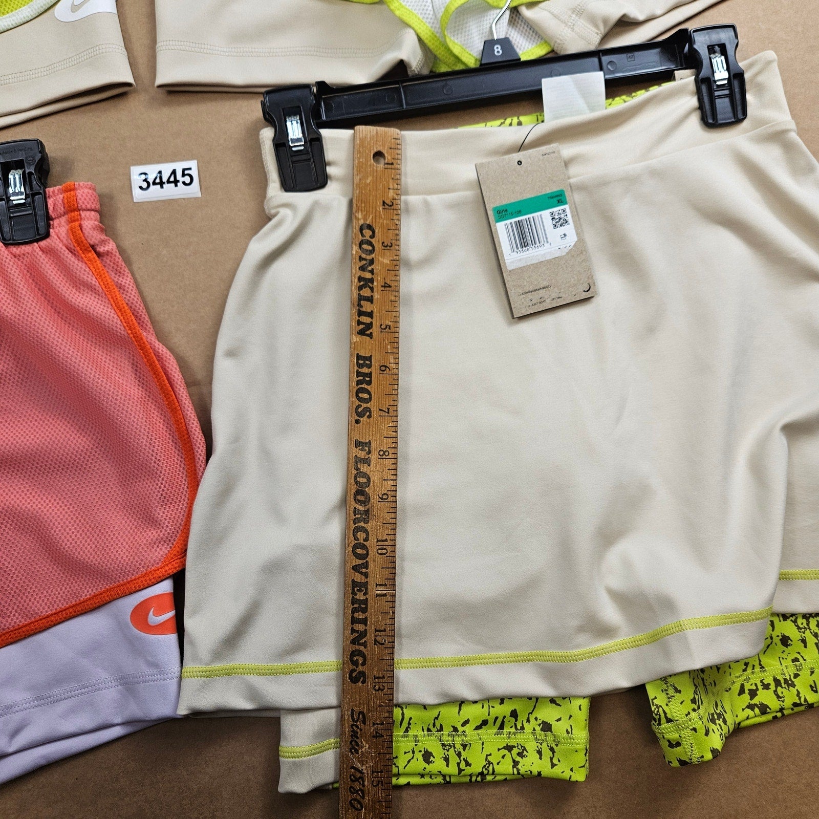 LOT OF 4 - NIKE GIRLS XL TEMPO RUNNING SHORTS SKORT NWT