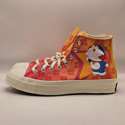 CONVERSE MEN'S 9.5 CHUCK 70 HIGH DORAEMON PINK A15790C CANVAS SNEAKER