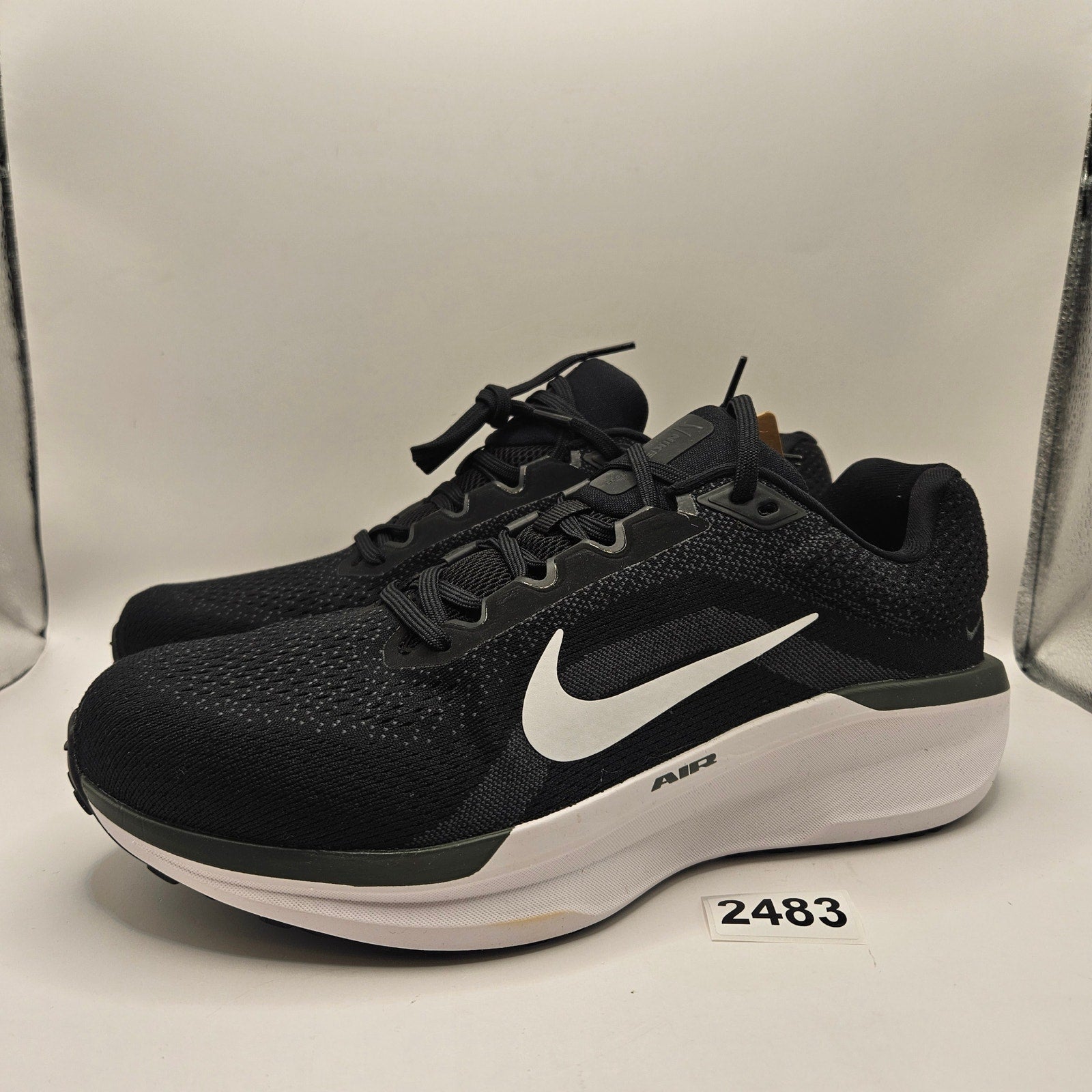 NIKE MEN'S 11 EXTRA WIDE WINFLO 11 BLACK ANTHRACITE WHIT FQ8937-001 NWOB