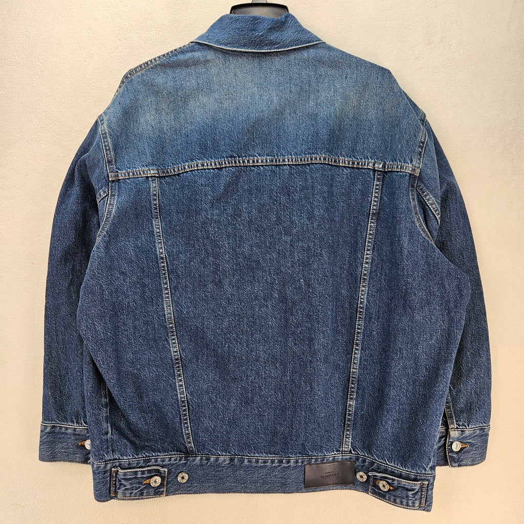 7 FOR ALL MANKIND WOMENS MEDIUM MADE IN ITALY OLI TRUCKER JACKET $398 NWT OVSZD