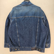 7 FOR ALL MANKIND WOMENS MEDIUM MADE IN ITALY OLI TRUCKER JACKET $398 NWT OVSZD