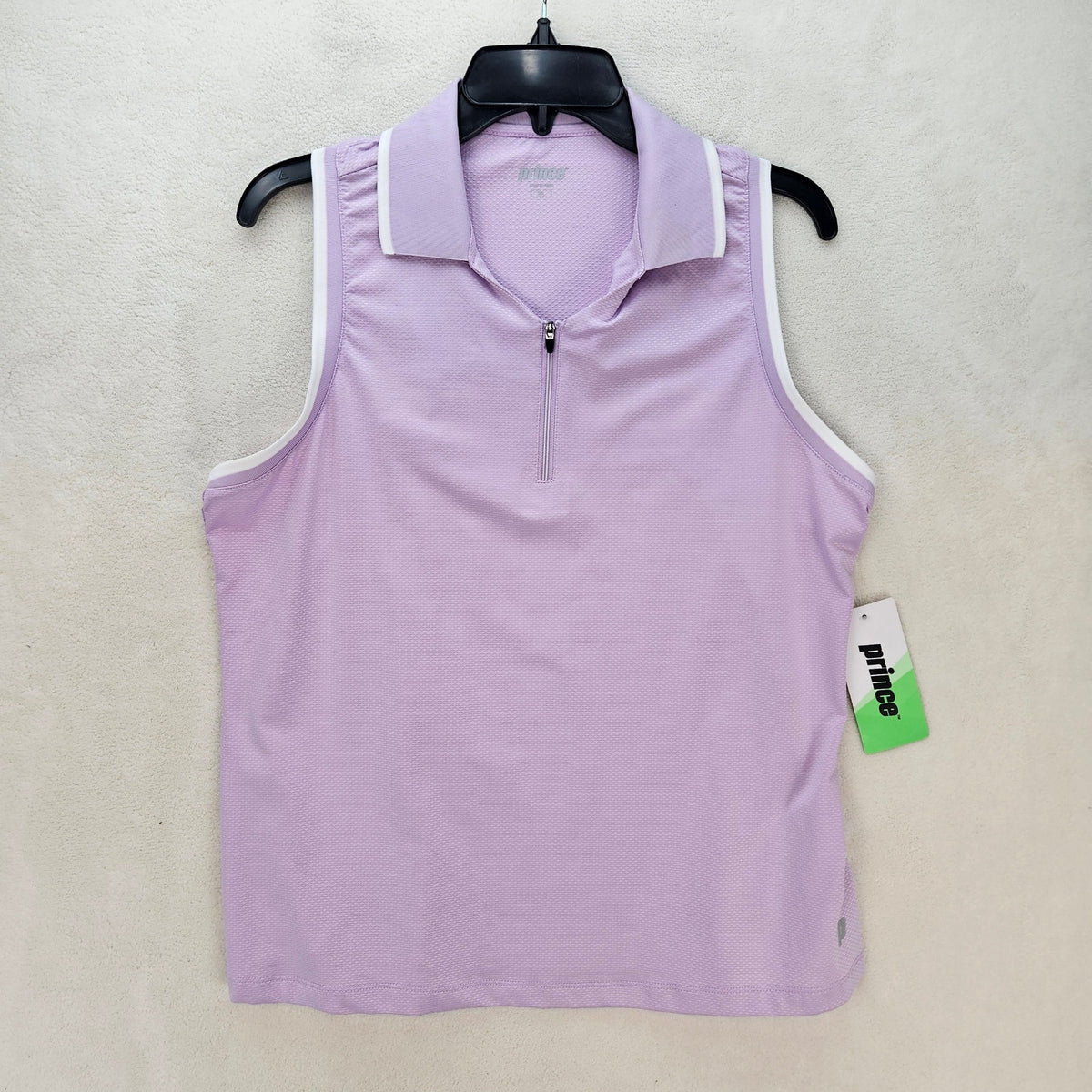 PRINCE WOMEN'S XL FASHION POLO TANK SPRING LILAC PURPLE NWT