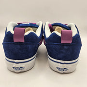 VANS M7.5 W9 KNU SKOOL NAVY BLUE PURPLE SUEDE NWOB LOW TOP SKATEBOARD SNEAKER