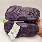 CROCS WOMEN'S 5 CLASSIC CLOG DEEP PURPLE SLIP ON COMFORT SHOES NWT