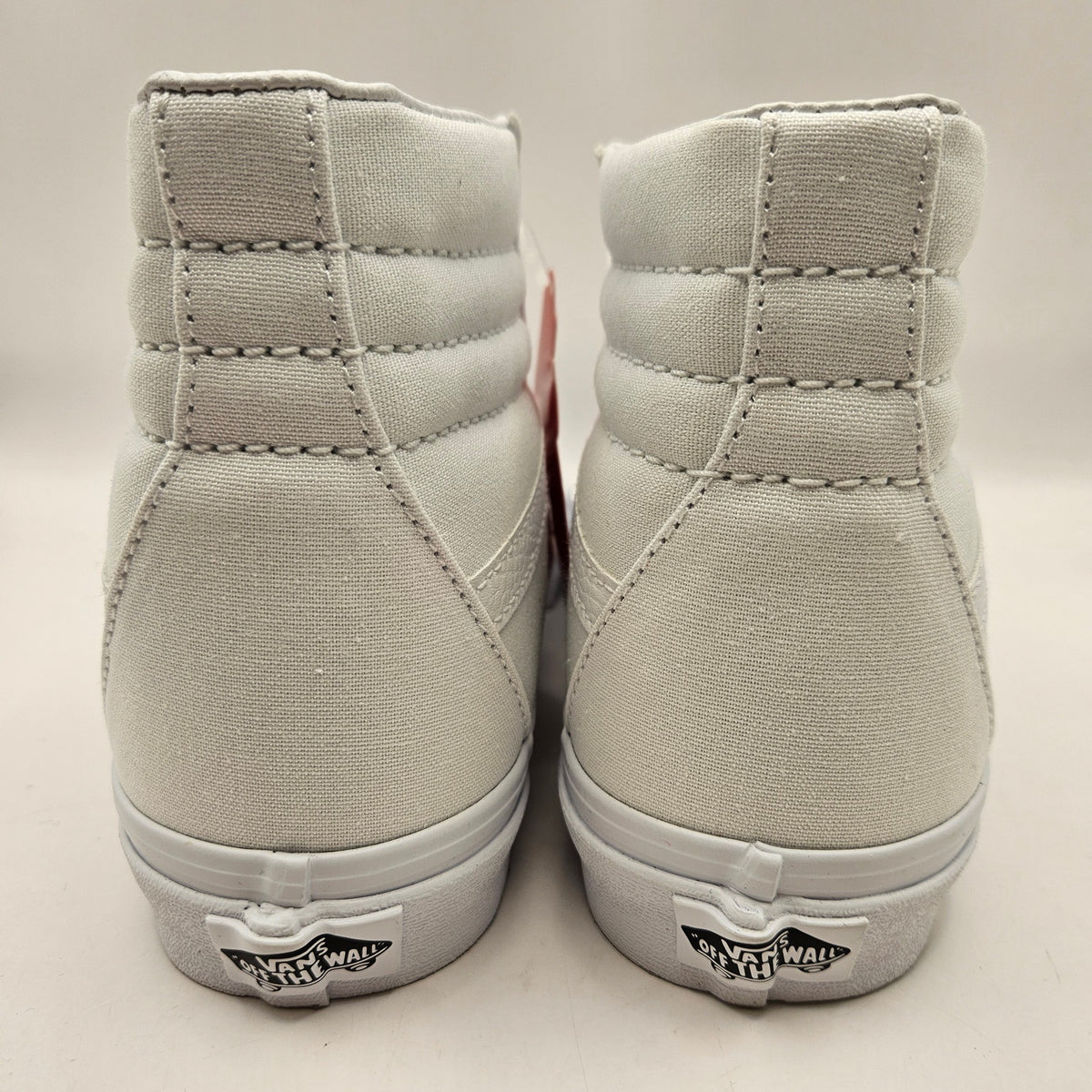 VANS WOMEN'S 7.5 SK8 HI CANVAS HI TOP SKATEBOARDING SNEAKERS TRIPLE WHITE
