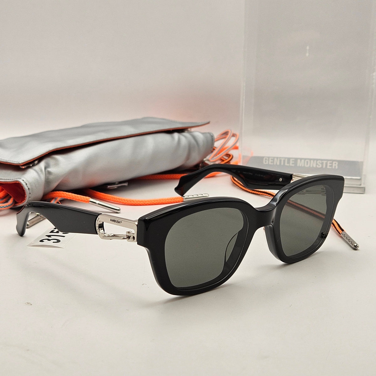 AMBUSH X GENTLE MONSTER CARABINER 1 01 BLACK SUNGLASSES NIB