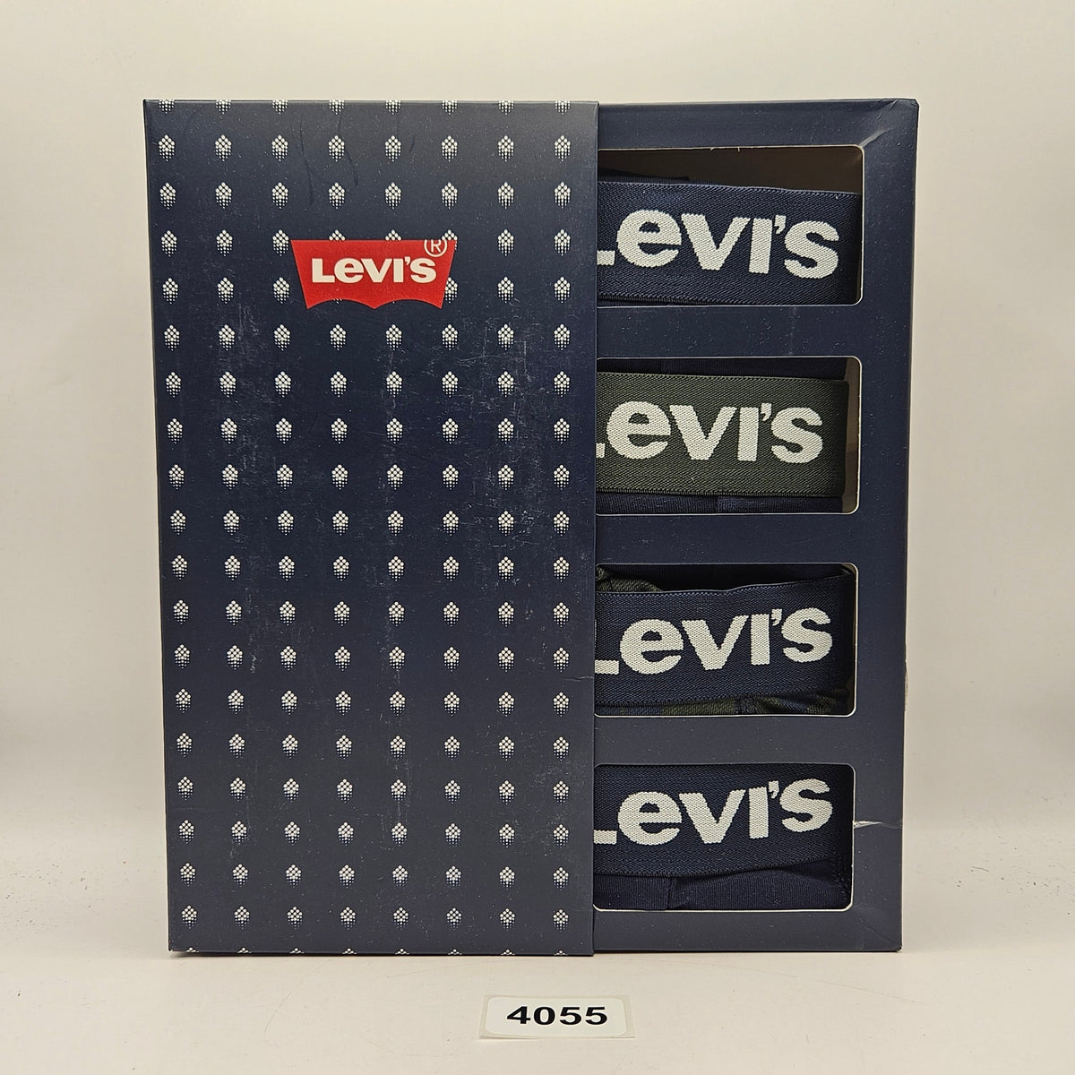 LEVI'S MEN'S MEDIUM 4 PIECE PLAID ALL OVER PRINT GIFT BOX SET NIB