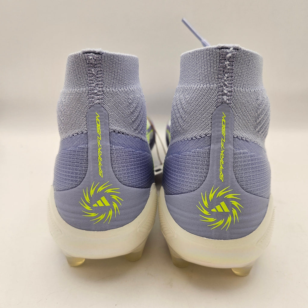 ADIDAS W8 F50 SPARKFUSION ELITE MID FG SOCCER CLEATS JH7648 PURPLE NWOB